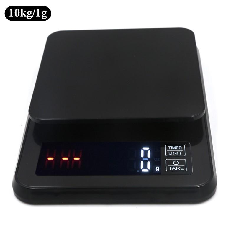 Весы для капельного кофе 1 кг 2 кг/1 г 3 кг 5 кг/0,1 г 10 кг/1 г Таймер Весы для еды ЖК-дисплей Электронные кухонные весы Высокоточные весы