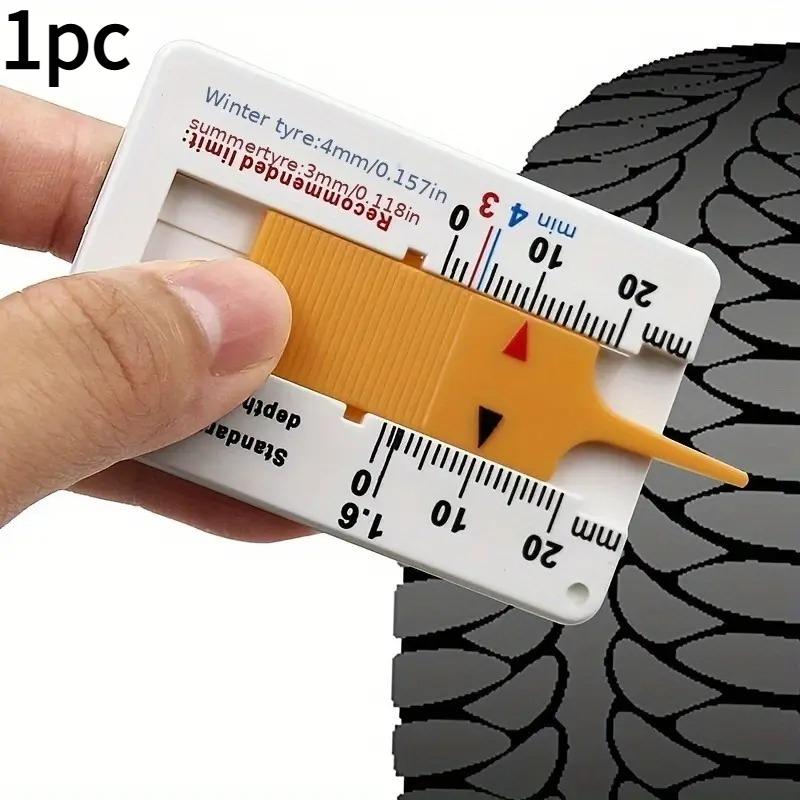 1pc Durable Tire Pattern Depth Gauge/Portable, Compact, Suitable for Cars, Motorcycles, Trucks, Trailers/Essential Safety Tool