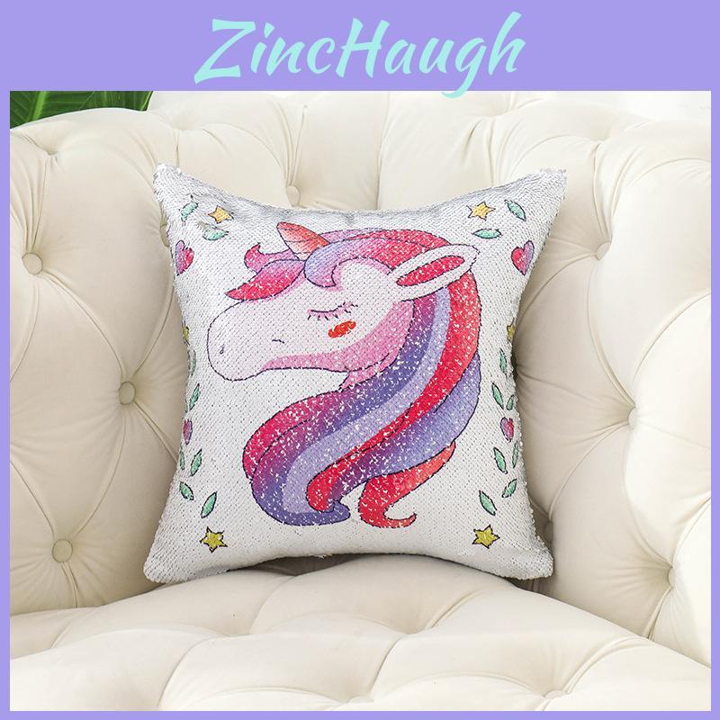 Customizable Cartoon Sequin Cushion Cover For Vibrant Sofa And Car Seat Decoration