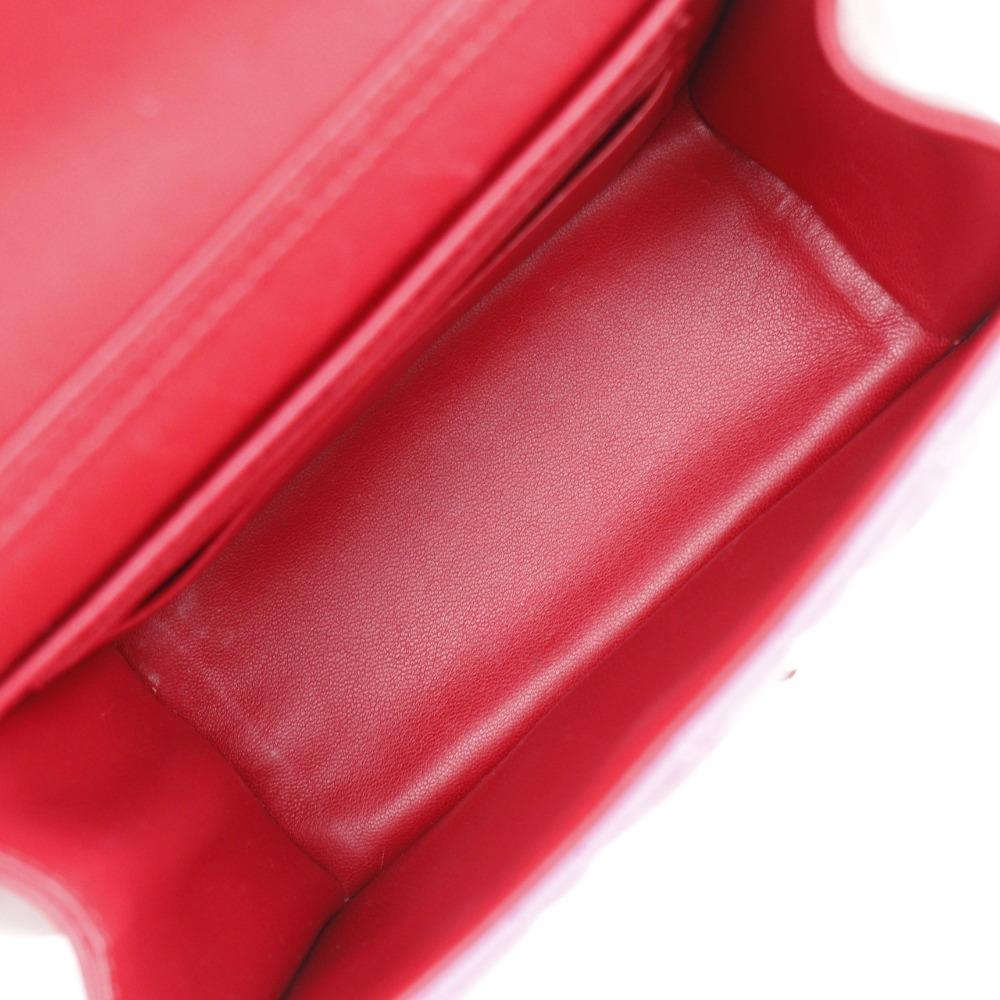 Dior ChainShoulder Shoulder Bag S0252OTRI M79D Canage 2-way Clutch Red/pink Lambskin Women Used