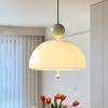 Nordic LED Pendant Light Mushroom Glass Indoor Lighting Bedroom Bedside Living Room Dining Room Decor Aesthetics Light Fixtures
