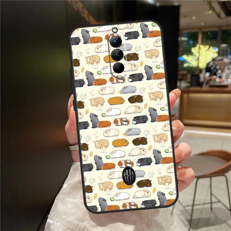 Cute Cartoon Guinea Pig Case For ZTE Nubia Red Magic 8 Pro 8S Pro Plus RedMagic 9 Pro Plus 6 7 6S 7S 6R 5S 5G Cover