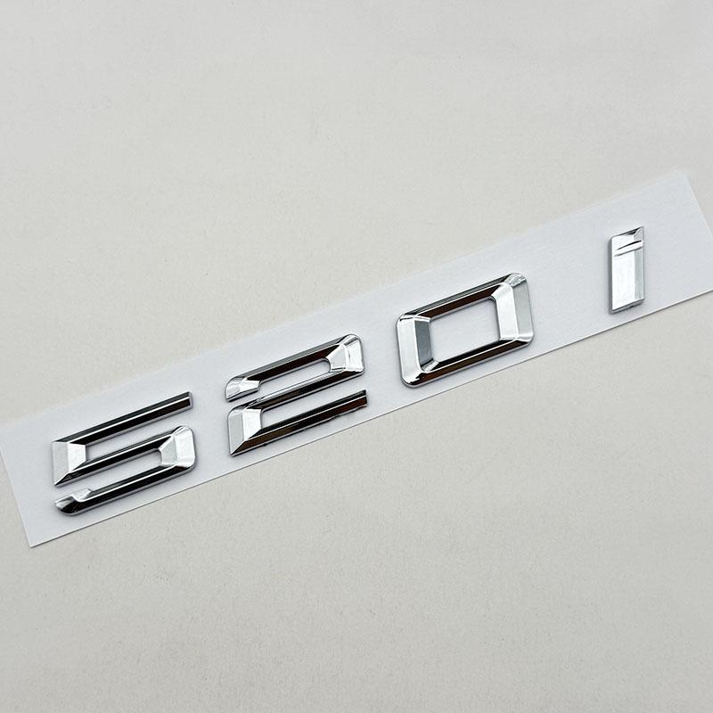 3D ABS Car Letters Logo 520i 528i 530i 535i Badge Sticker Rear Trunk Emblem For BMW 5 Series 530i 520i Tail Marking Accessories