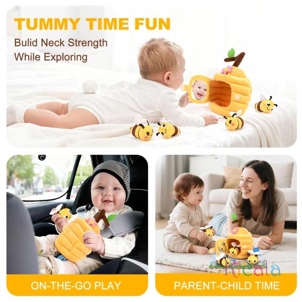 Fluffy Animals House Bee Doll Cartoon Bees Build Their Hives Simulated Farm Set Children Toy