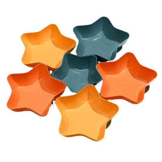 Пятиконечная звезда Фруктовая тарелка Большой емкости Пищевой пластик Многоцелевой закусочный фруктовый орех Поднос для еды Чаша Держатель для блюда Кухонные принадлежности