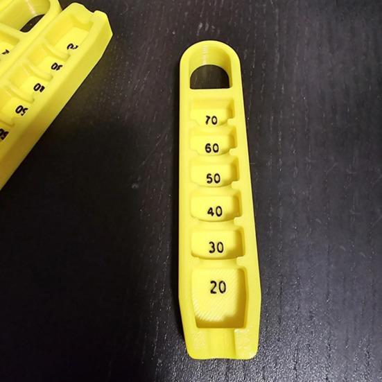 2 шт. Инструмент для измерения высоты мишени для гольфа со шкалой Компактный дизайн Портативный точный инструмент для измерения высоты мишени для гольфа Простой в использовании аксессуар для тренировок по гольфу