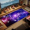 Музыкальный Цветной Коврик для Мыши Большой Игровой Коврик для Стола Нескользящий Коврик для Ноутбука Планшета Большой Коврик для Мыши XXL Коврик для Мини-ПК Игровой Коврик с Заблокированным Краем