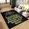 Masonic Carpet Freemason Illuminati Ring Area Rug Large,Carpet All Seeing Eye Rugs Carpets for Living Room,Fitness Pet Floor Mat