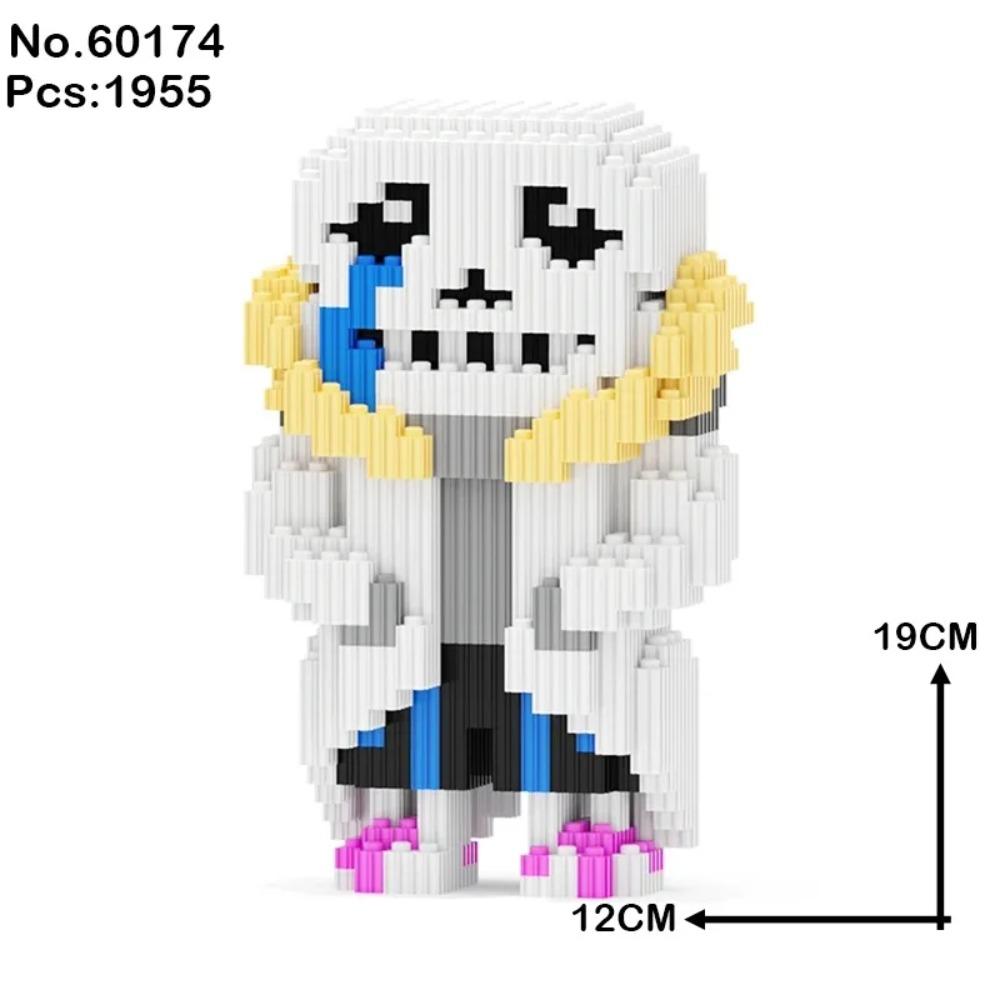 Undertale Санс Строительные Блоки Крест Кошмар Жнец Чернила Сон Скелет Монстр ABS Кубики Кукла Магические Блоки Игрушки Рождественский Подарок
