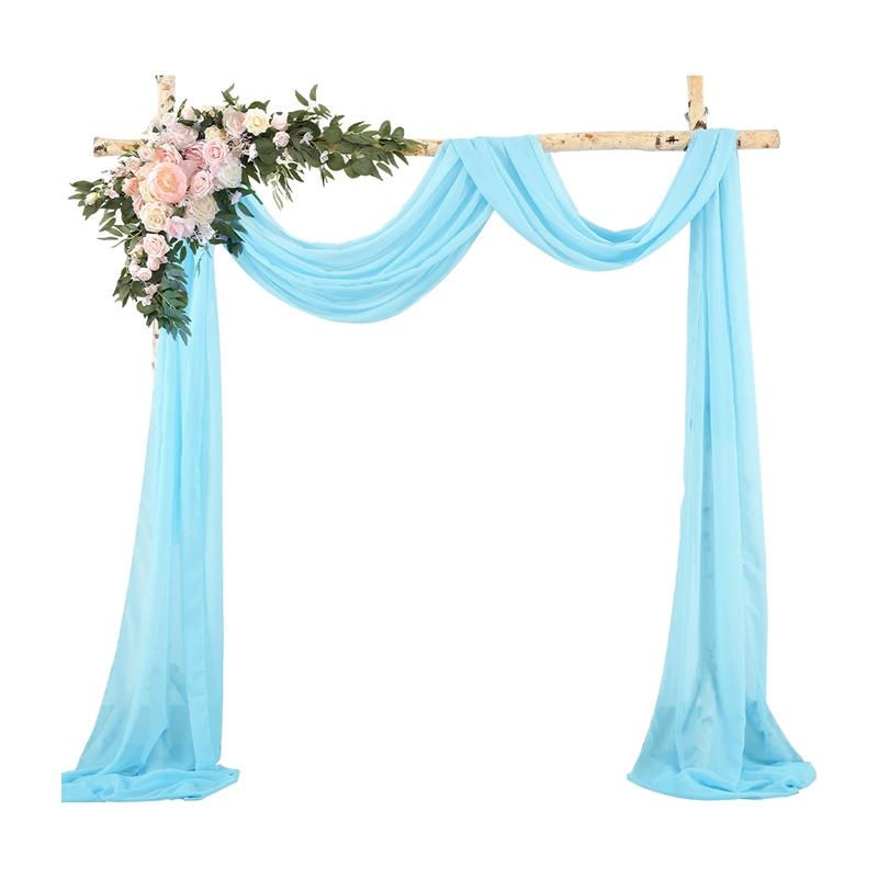 Wedding Arch Drape Chiffon Fabric Draping Curtain for Wedding Stage Backdrop Ceremony Reception Hanging Decoration