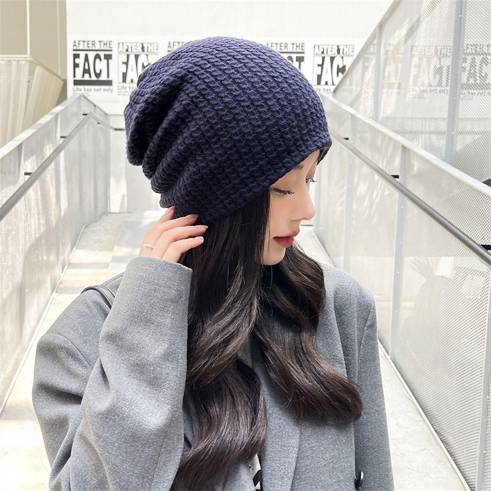 Утепленная вязаная шапка, ветрозащитная шапочка, симпатичная защита ушей для женщин и девочек
