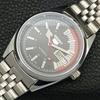 REFURBISHED SEIKO 5 AUTOMATIC 6309A VINTAGE JAPAN MENS BLACK WATCH A440877-4 Sk-a440877