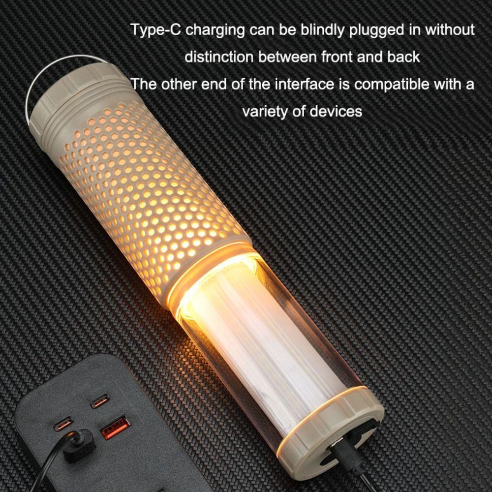 Portable Handle Auto Repair Lamp Natural Warm Light Portable Tent Light Tent