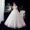Satin Main Wedding Dress New Simple High Texture French Qidi Hepburn Thin Cover Arm Dress In Winter