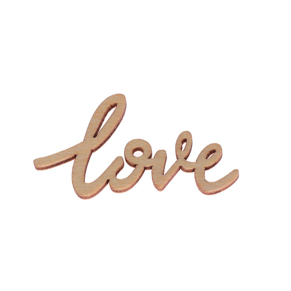 Rustic DIY Craft Chic Valentine's Day Crafts Accessories Wooden Love Letters Table Scatter