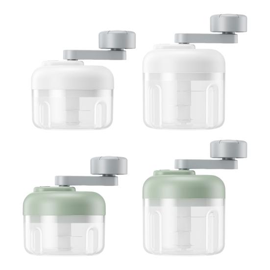 Garlic Chopper Manual Garlic Grinder Garlic Crusher Hand-Cranked Food Processor Mincer Tool for Kitchen Gadgets