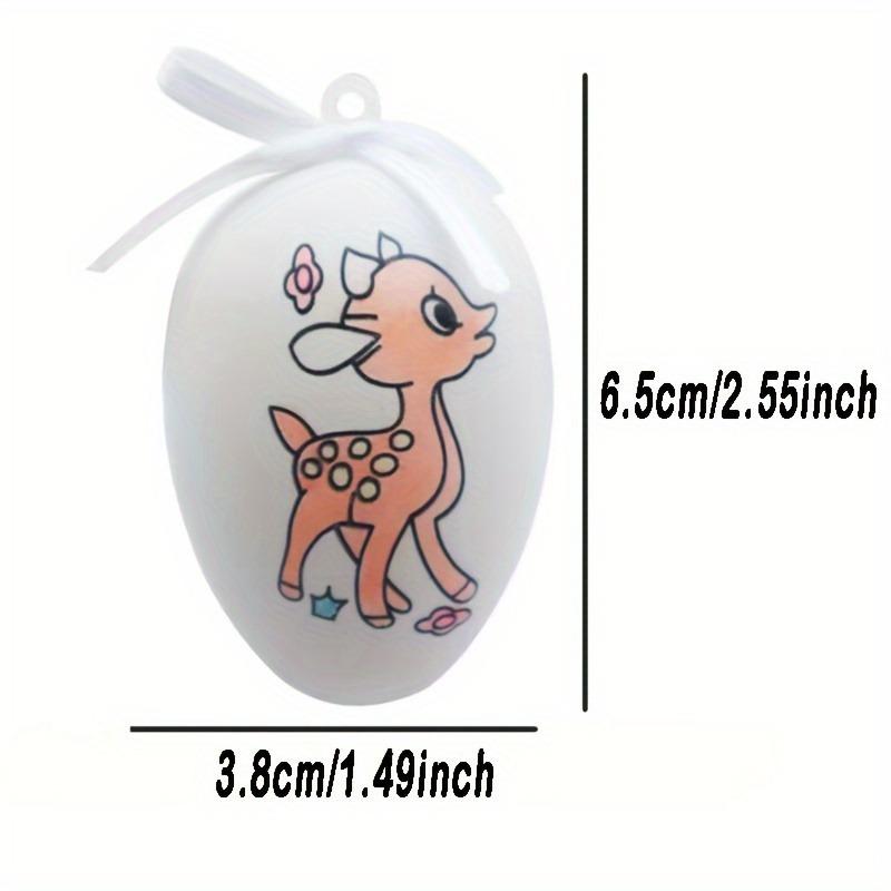 Набор для раскрашивания пасхальных яиц своими руками (8 Наборов) - Подвесное украшение с 4 цветными карандашами для детей и взрослых