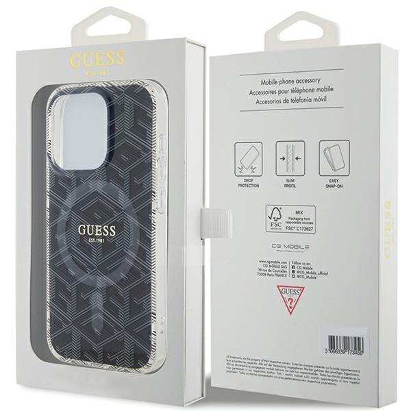 Guess Guhmp15Xhgcustgk Iphone 15 Pro Max 6.7 Czarny/Black Hardcase Iml Gcube Magsafe