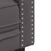 Vidaxl Sofa Chesterfield, 2-Os., Szara, Tapicerowana Sztuczną Skórą