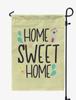 Tan Home Sweet Home Garden Summer Camping Flags For Campers Double Sided Flag Outdoor Garden
