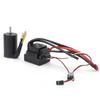 Waterproof RC 3660 3300KV 4 Poles Brushless Motor with 80A ESC Combo Set for 18 RC Car