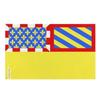 Drapeau - Côte-d'Or - 120 X 180 Cm - Polyester - Impression Recto/verso - Œillets En Fer