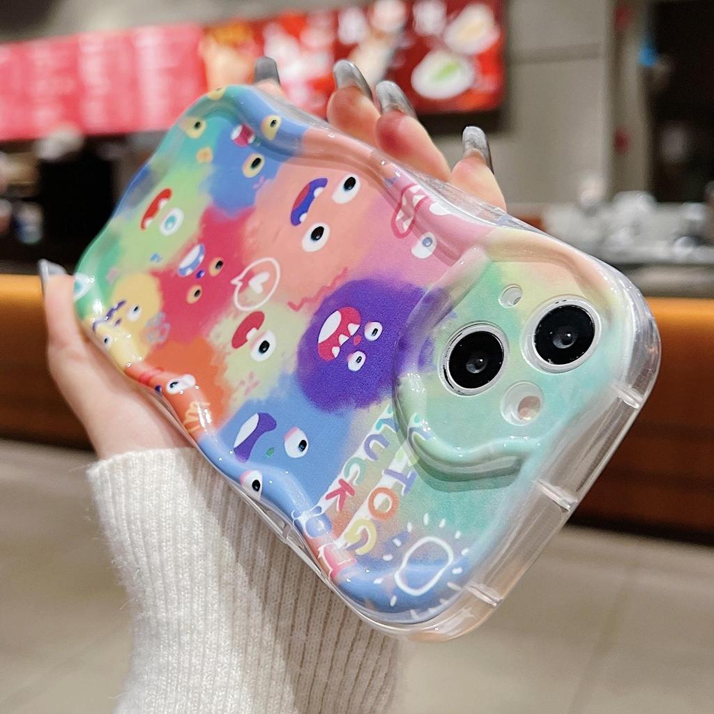 Cute Silicone Case for Xiaomi Redmi Note 12 11 10 Pro Vivo V23E V27 V25 Oppo A78 A58 A38 Infinix Hot 30i 40i Funda Ghost Monster Cover Soft TPU Bumper