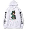 Anime My Hero Academia Midoriya Izuku Graphic Print Hooded Men Women Hoodies Oversized Manga Sweatshirt Harajuku Male Streetwear