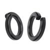 Yigu 304 Stainless Steel Black Spring Washer - Thickened Split Design for Shock Absorption