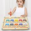 Montessori Educational Toy, Magnetic Maze Board, Finger Training, Wooden Toy, Color Sorting Game, Finger Play, Color Play, Educational Board Game,