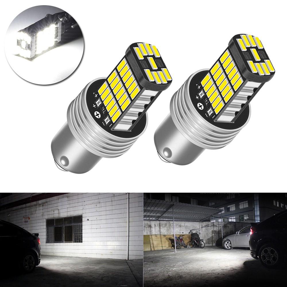 2pcs Super Bright White LED Bulbs for Car Turn Signals and Brake Lights