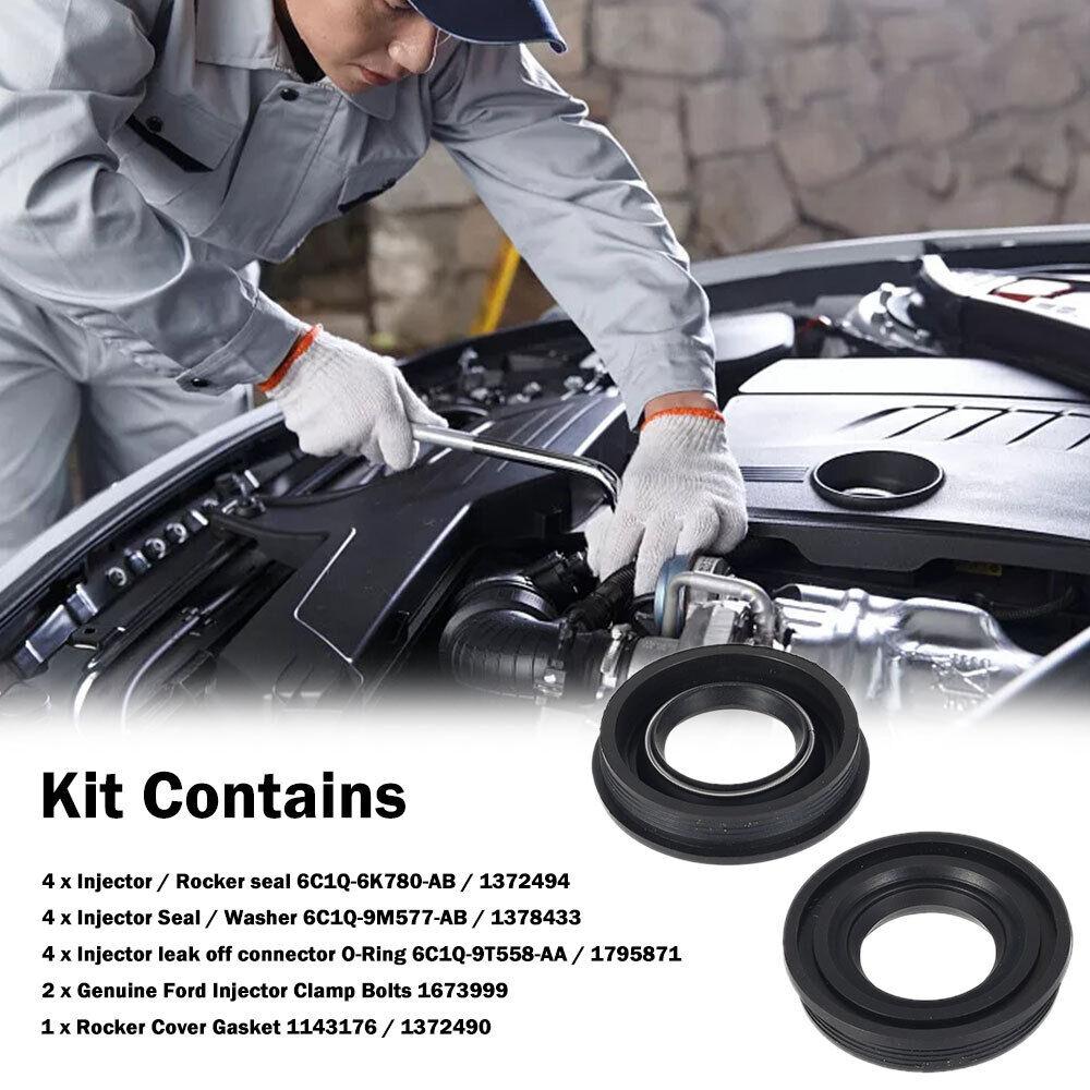 For Ford Transit Mk7 2.2 Tdci Injector Seals Bolts Rocker Cover Gasket 1372490