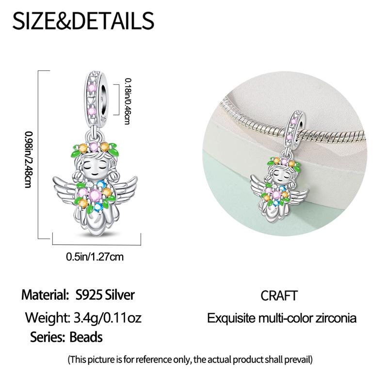 925 Sterling Silver Bouquet of Flowers Cat Swallow Snail Butterfly Pendant Charms Beads Fit Bracelet DIY Birthday Jewelry Gift