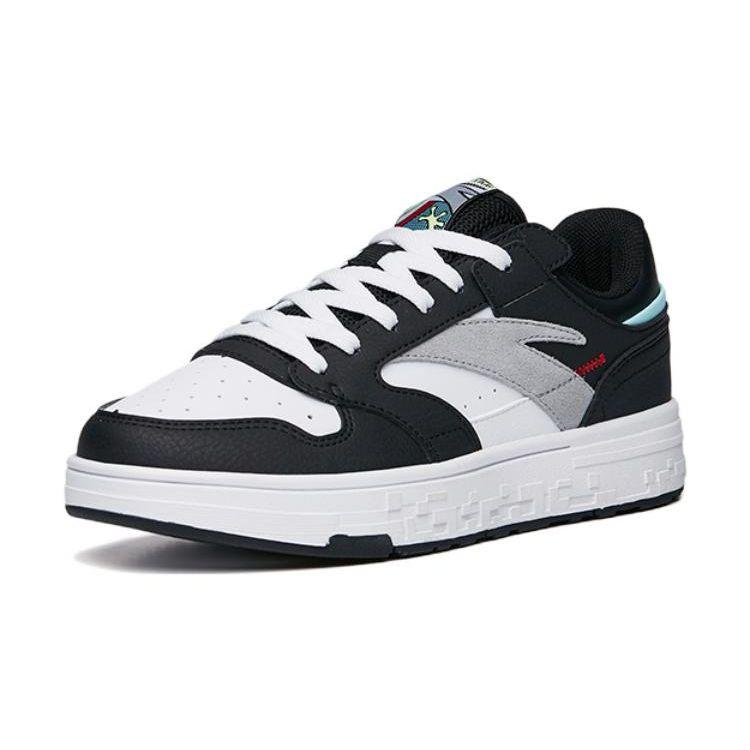 Anta Кроссовки для скейтбординга для детей, нескользящие, прочные, с низким верхом, белые, черные 312238002-3