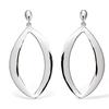 [L7469] - Silver 'Choréographie' Silver Earrings (rhodium-plated) - 45x23 Mm