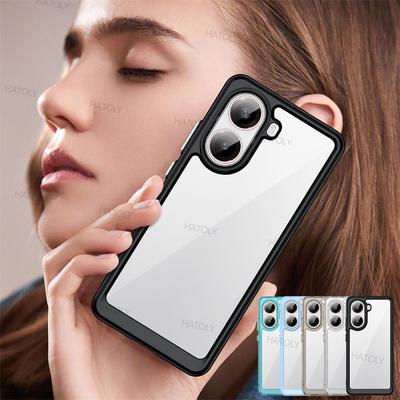 Для Xiaomi POCO X7 Pro Чехол Xiaomi POCO X7 Pro Чехол-бампер противоударный прозрачный ПК ТПУ телефон задняя крышка Xiaomi POCO X7 Pro