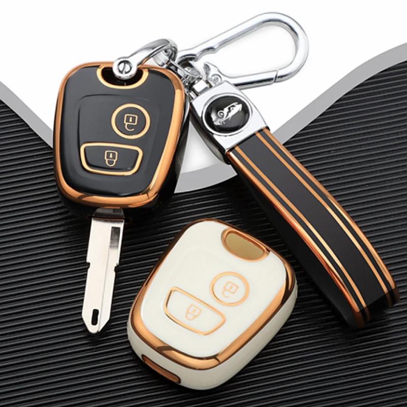 Новый чехол для дистанционного ключа из ТПУ для Peugeot 106 107 206 207 306 307 406 407 для Citroen C1 C4, защитный брелок, аксессуары