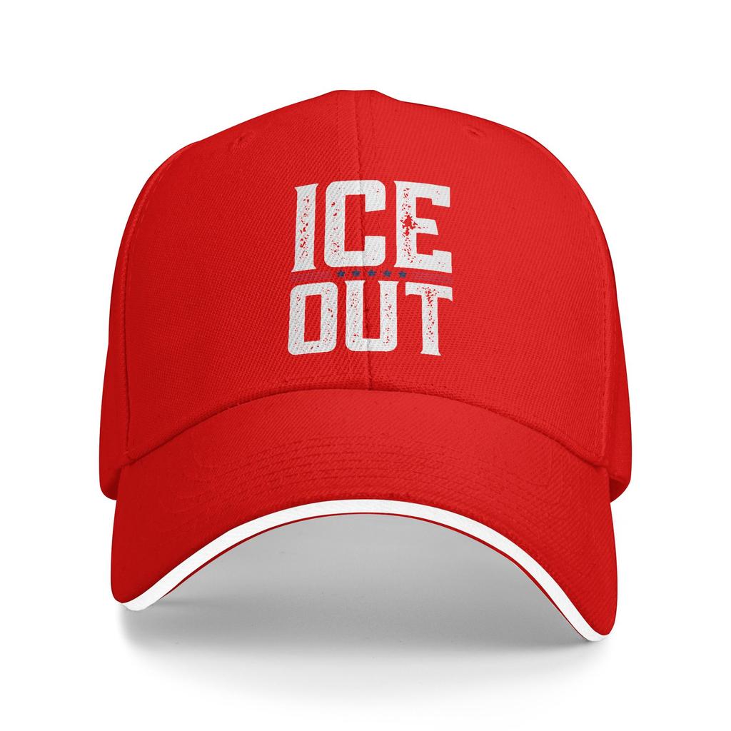 ice Out Anti Ice Minneapolis Abolish Ice Golf Cap Accessories Vintage Casquette For Men Women Casual Headewear Adjustable Fit