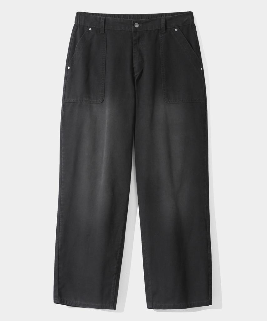 Димтитеулбеулэг Essential Fade Wash Усталые брюки_Черный