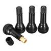 LIANHATA TR413 Tubeless Tire Rubber Valves Set of 4 Tubeless Tire Air Valves Rubber Car Motorcycle Straight Type (TR413)