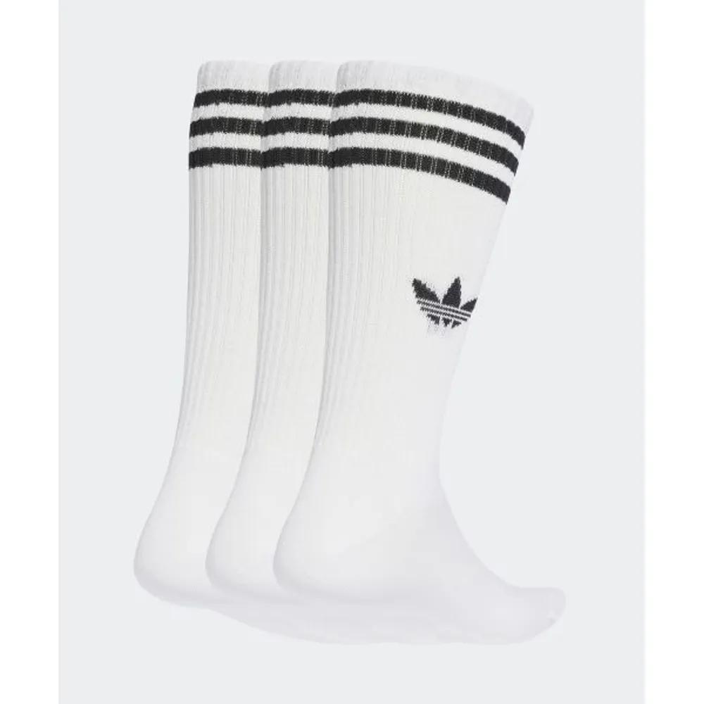 adidas 3-Stripe High Crew Socks 3 Pairs - White JV7416 5229308
