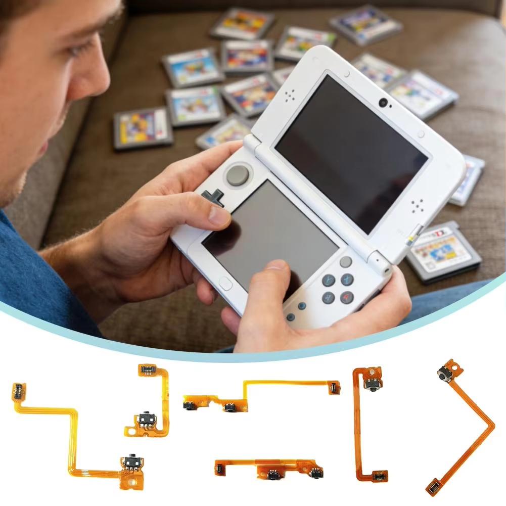 1SET L R Shoulder Button with Flex Cable For 3DS 3DSXL NEW 3DS NEW 3DSXL LL Repair Left and Right Switch Trigger