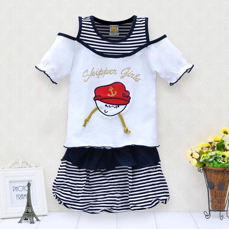 2 шт./компл. юбка с коротким рукавом для новорожденных девочек, хлопок, весна-осень, лето, роса, плечо, рубашка, юбка, платье, одежда