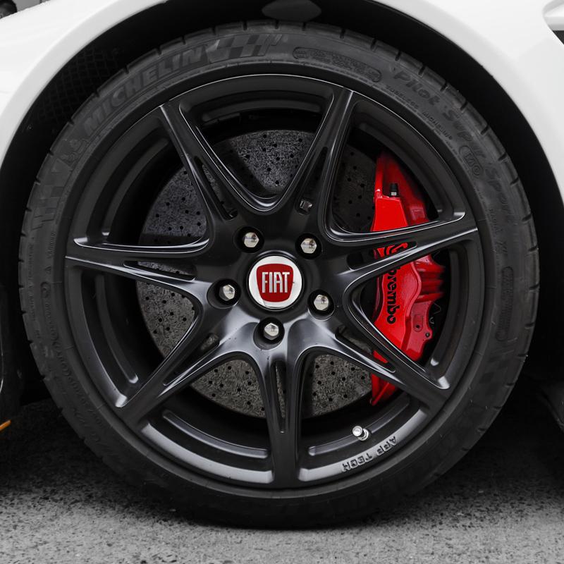 4Pcs Car Wheel Stickers 56mm Auto Center Hub Cap Decal For FIAT Abarth 500 Tipo FR Panda Argo Freemont Viaggio Bravo Punto Doblo