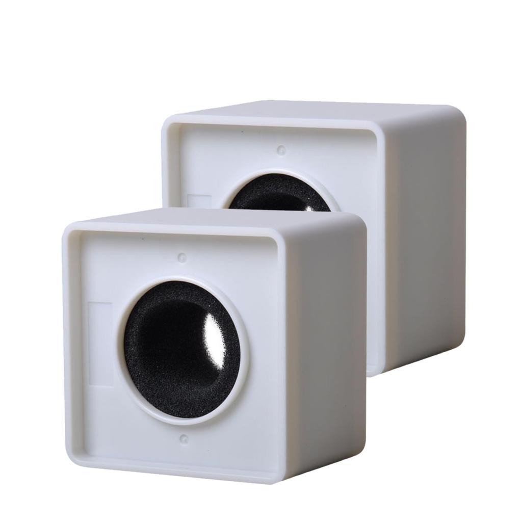 S.T.S.G Microphone Flag, Microphone Clip for Interviews, Logos, Advertising, News, and Publicity, Simple Installation (White, Square)