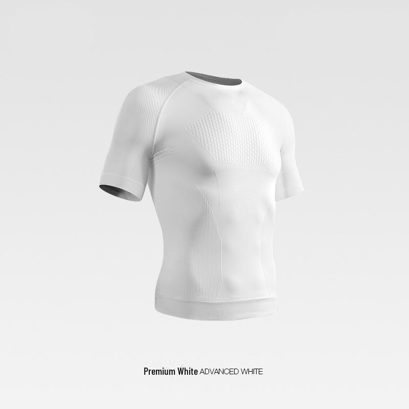 Men's Seamless Quick-Dry Compression Sports T-Shirt: Short Sleeve, Summer Fitness & Running Wear