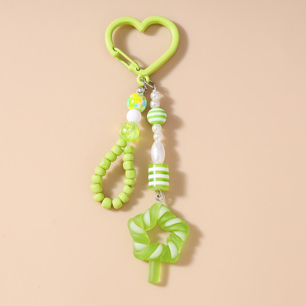 Милый Брелок-Леденец на Палочке из Смолы Женский Девичий Брелок-Кольцо с Подвесками Декор для Сумки DIY Брелок Детские Украшения Подарок