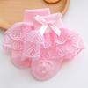 Double-Layer Baby Girls Lace Socks Soft Princess Bow Dress Socks Comfortable Infant Summer Socks
