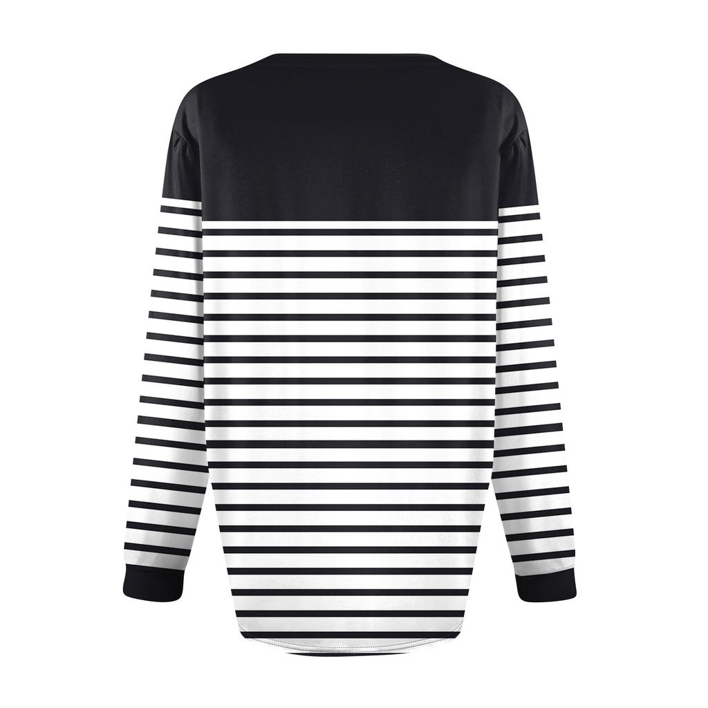 Женские рубашки с длинным рукавом-фонариком, плиссированные туники с V-образным вырезом, осенние топы с длинным рукавом и принтом