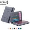 Мужской Женский Дорожный Чехол для Паспорта Обложка Кейс RFID PU Кожа Держатель для Кредитных ID Карт Кейс Защитный Кошелек для Билетов